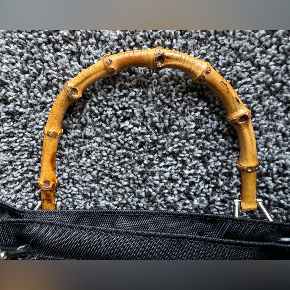 Gucci vintage nylon bamboo tote - Picture 14 of 15